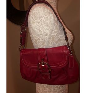 Coach Red Leather Purse